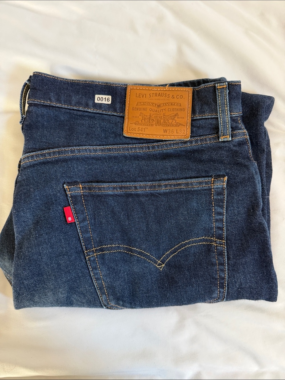 Levi's Men’s Slim Straight Jeans — Dark Indigo Blue 541 36x32